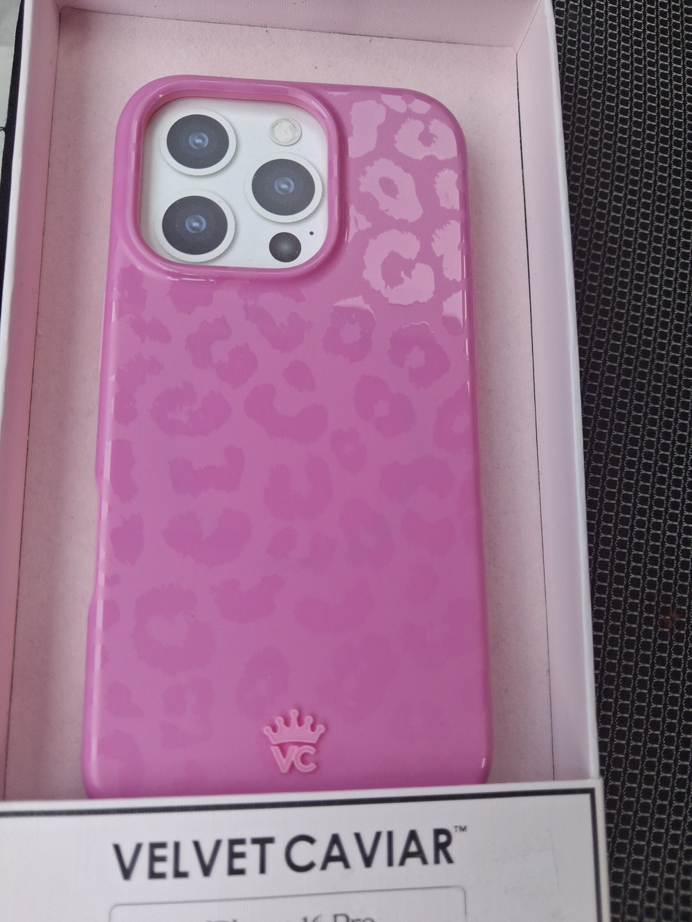 Velvet Caviar Pink Leopard Gloss iPhone  16 Pro Case